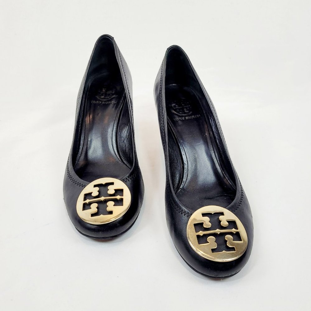 Tory Burch Black Sally Wedge